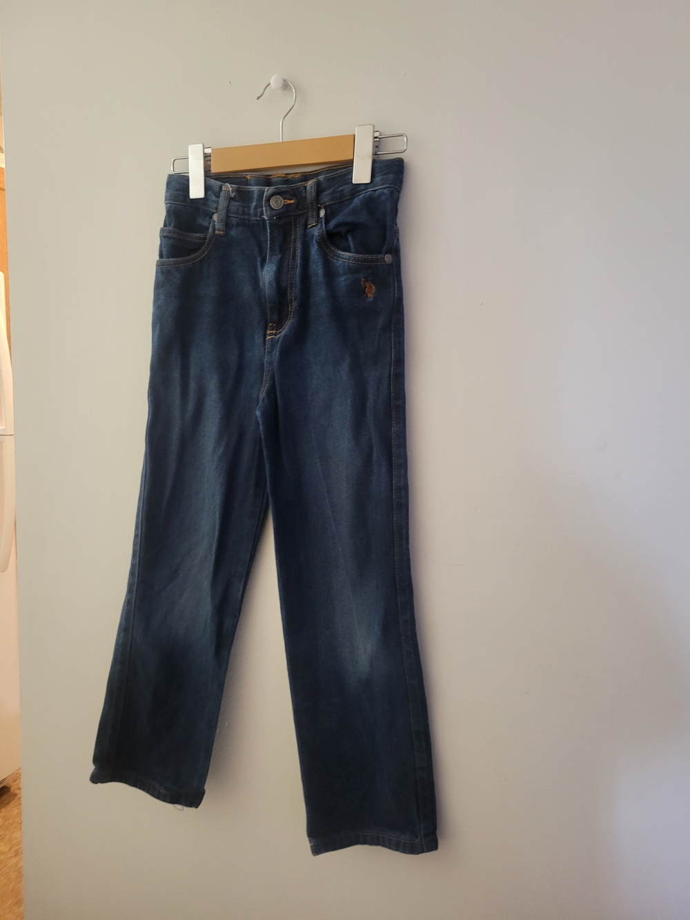 U.S. Polo Assn. Boys Dark Blue Straight-Leg Jeans